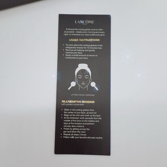 RARE Lancome Absolue X Slip Silk Scrunchies Facial Cooling Globe Massager Set - Picture 6 of 11